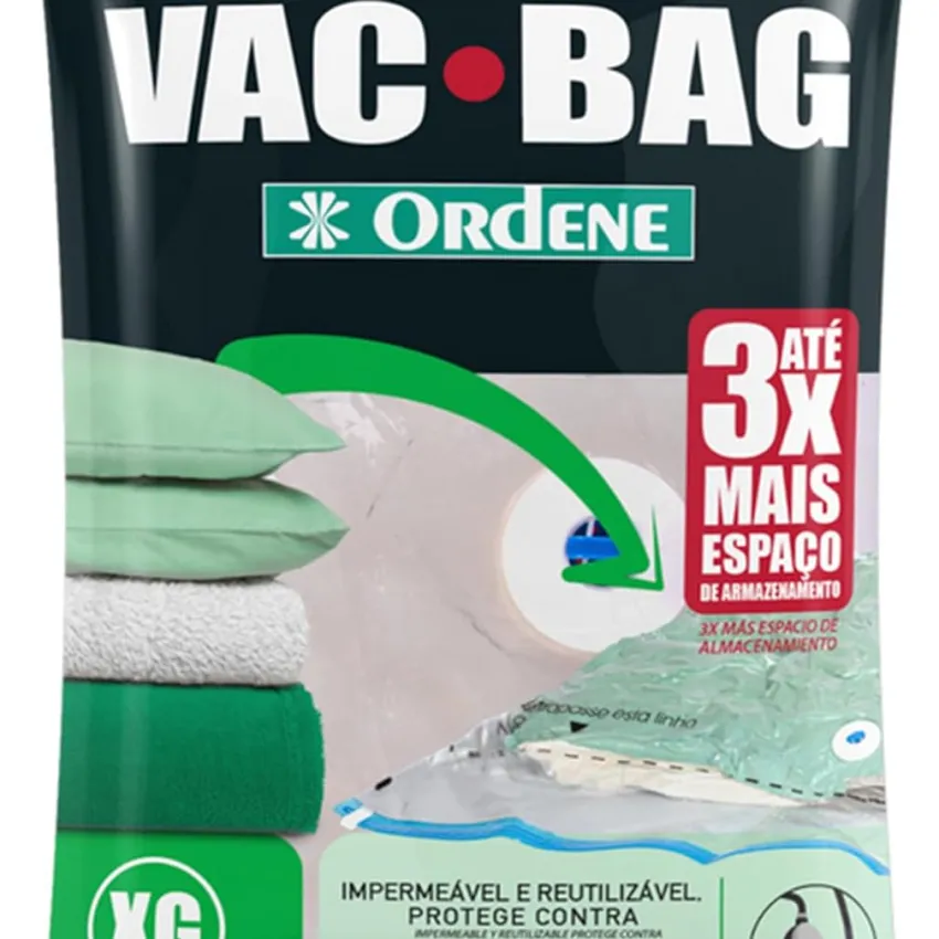 Saco a Vácuo para Armazenamento –Ordene – Vac Bag Extra Grande 80x100 cm – 56600