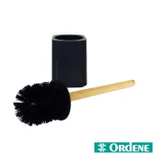 Escova Sanitária Ordene com Cabo de Bambu e Suporte – Para Banheiro OR94030