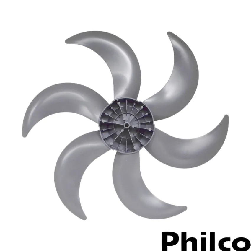 HÉLICE PARA VENTILADOR BRITÂNIA 6 PÁS BVP50P BVC550P BVT575 BVT500 BVT550 BVC51A | COR: CINZA