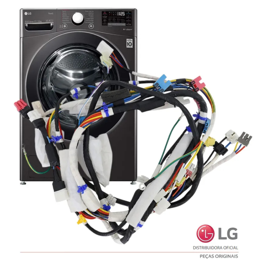 CABO / CONJUNTO DE CONDUTORES (CHICOTE) LAVADORA LG WD17BV2S6B WD18BV2S6B EAD64545335 | ORIGINAL