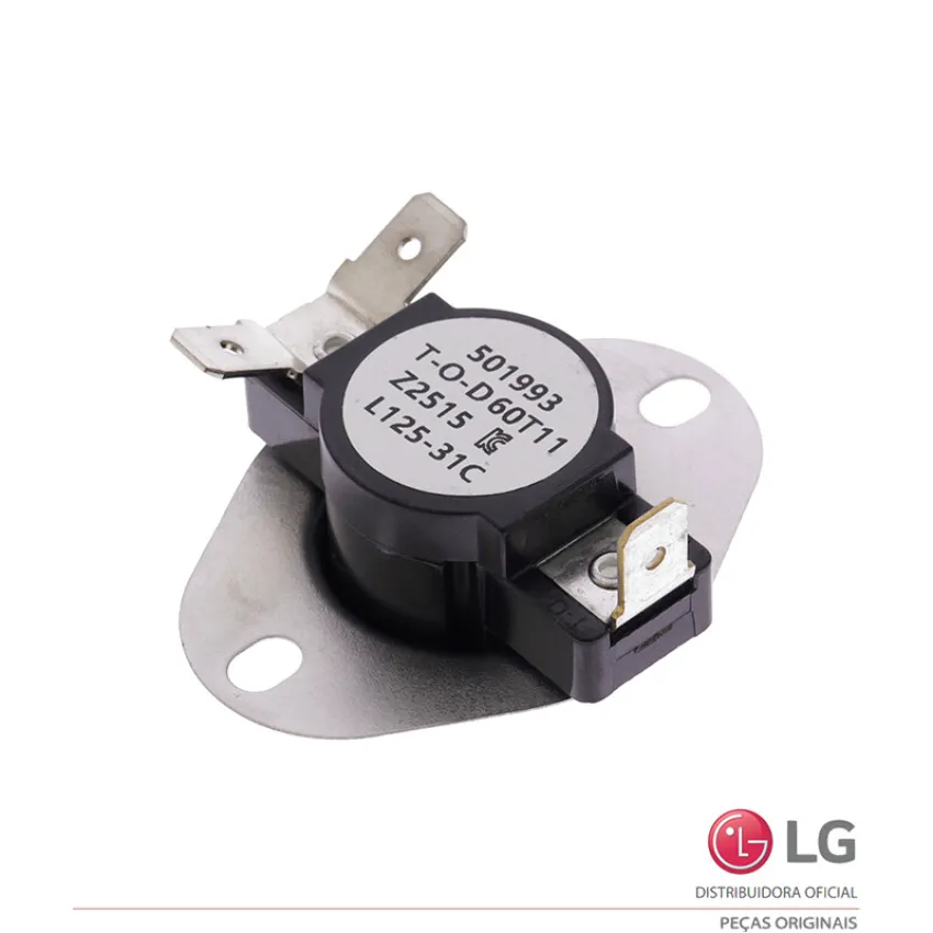 TERMOSTATO PARA SECADORA DE ROUPA LG 250V 25A CDG27MUCES CDT29MSCES CDT29MUCES DLEY1701V 6931EL3001F | ORIGINAL