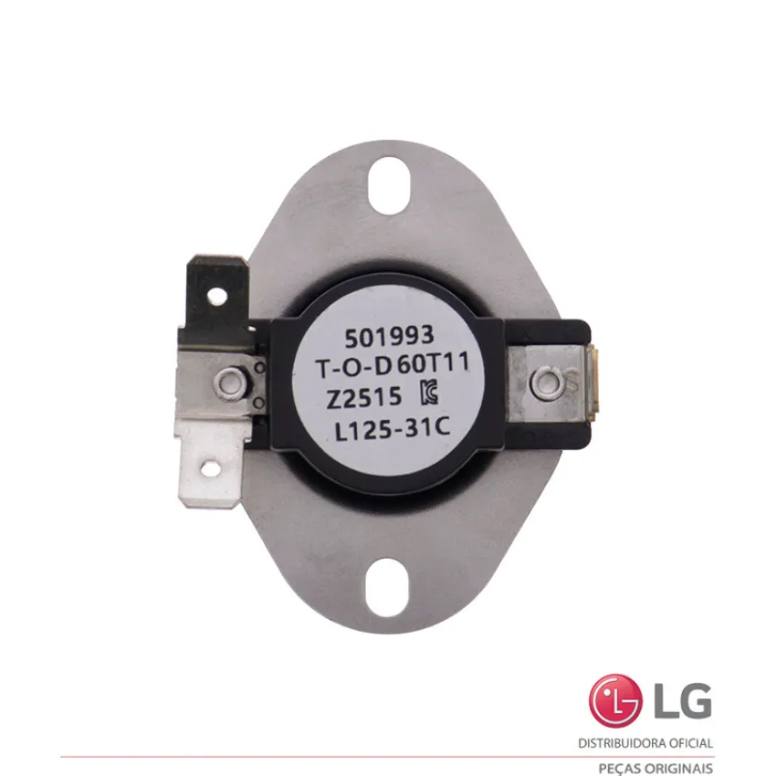TERMOSTATO PARA SECADORA DE ROUPA LG 250V 25A CDG27MUCES CDT29MSCES CDT29MUCES DLEY1701V 6931EL3001F | ORIGINAL