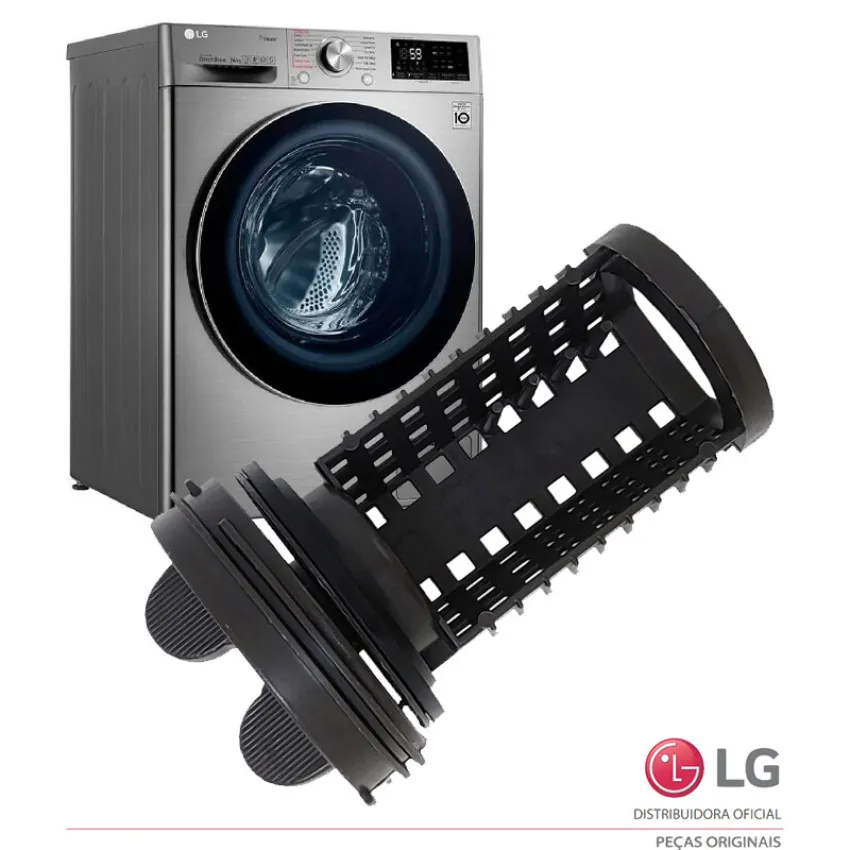 FILTRO DE FIAPOS / BOMBA DE DRENAGEM LAVADORA LG WD-1250ERD WD1014RWA WD-12276RD 383EER2001A | ORIGINAL