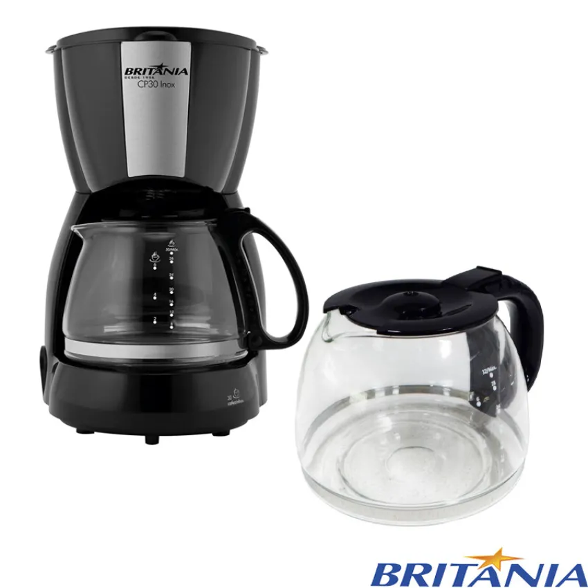 JARRA DE VIDRO PARA CAFATEIRA BRITÂNIA CP30 BCF32 | CAPACIDADE: 1,28L | ORIGINAL