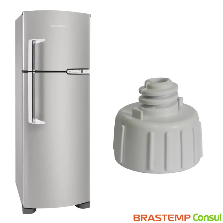 KIT 2 | PÉS NIVELADOR PARA GELADEIRA | REFRIGERADOR BRASTEMP | CONSUL BRB39A BRF36F CRC28F CVU26D | W10388134