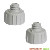 KIT 2 | PÉS NIVELADOR PARA GELADEIRA | REFRIGERADOR BRASTEMP | CONSUL BRB39A BRF36F CRC28F CVU26D | W10388134