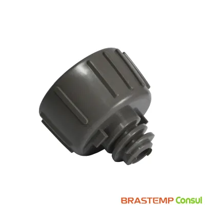 KIT 4 | PÉS NIVELADOR PARA GELADEIRA BRASTEMP | CONSUL BRM44H BRM54H BRM45J BRM53H COR: CINZA BALTICO | W10388140