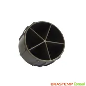 KIT 4 | PÉS NIVELADOR PARA GELADEIRA BRASTEMP | CONSUL BRM44H BRM54H BRM45J BRM53H COR: CINZA BALTICO | W10388140