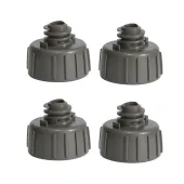 KIT 4 | PÉS NIVELADOR PARA GELADEIRA BRASTEMP | CONSUL BRM44H BRM54H BRM45J BRM53H COR: CINZA BALTICO | W10388140