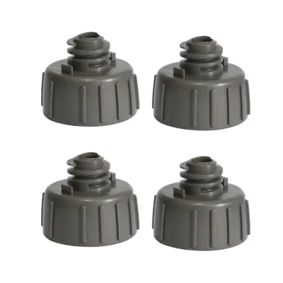 KIT 4 | PÉS NIVELADOR PARA GELADEIRA BRASTEMP | CONSUL BRM44H BRM54H BRM45J BRM53H COR: CINZA BALTICO | W10388140