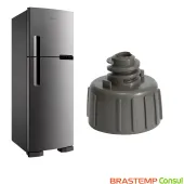 KIT 2 | PÉS NIVELADOR PARA GELADEIRA BRASTEMP | CONSUL BRM44H BRM54H BRM45J BRM53H COR: CINZA BALTICO | W10388140