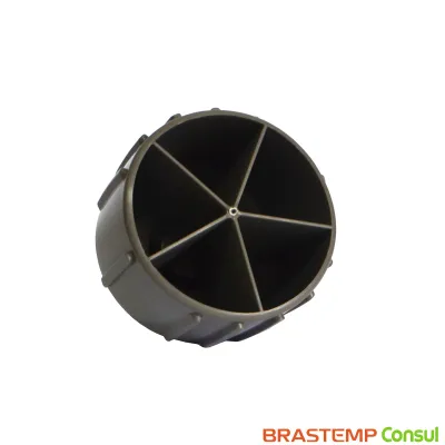 KIT 2 | PÉS NIVELADOR PARA GELADEIRA BRASTEMP | CONSUL BRM44H BRM54H BRM45J BRM53H COR: CINZA BALTICO | W10388140