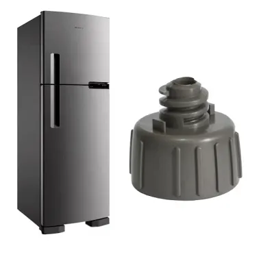 PÉ NIVELADOR PARA GELADEIRA BRASTEMP | CONSUL BRM44H BRM54H BRM45J BRM53H COR: CINZA BALTICO | W10388140