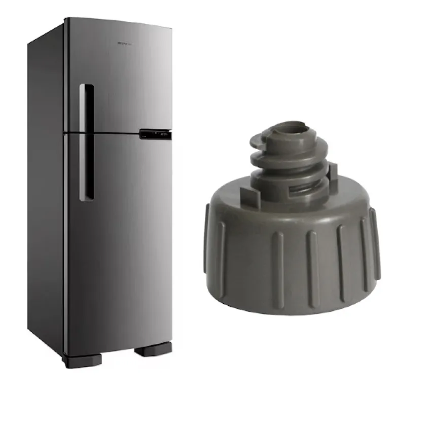 PÉ NIVELADOR PARA GELADEIRA BRASTEMP | CONSUL BRM44H BRM54H BRM45J BRM53H COR: CINZA BALTICO | W10388140