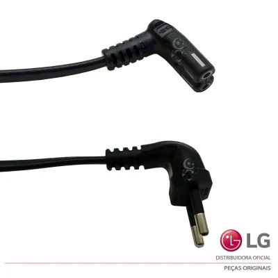 CABO DE FORÇA BIPOLAR TIPO 8 90º PARA DIVERSOS MODELOS DE TV’S - 110V/220V