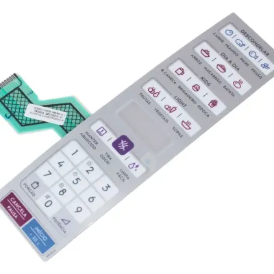 MEMBRANA DISPLAY MICROONDAS ELECTROLUX MODELO: MEO44 A06414801 | ORIGINAL