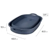Cesto de Roupa Dobrável Electrolux 30L com Válvula de Água Azul A31099002