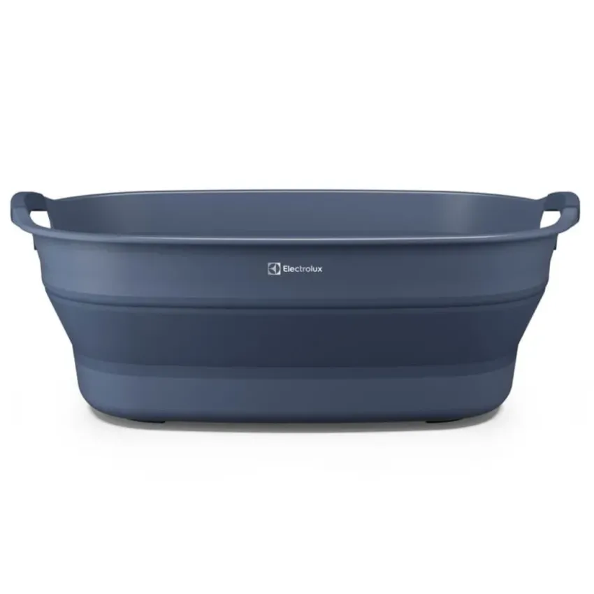 Cesto de Roupa Dobrável Electrolux 30L com Válvula de Água Azul A31099002