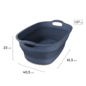 Cesto de Roupa Dobrável Electrolux 30L com Válvula de Água Azul A31099002