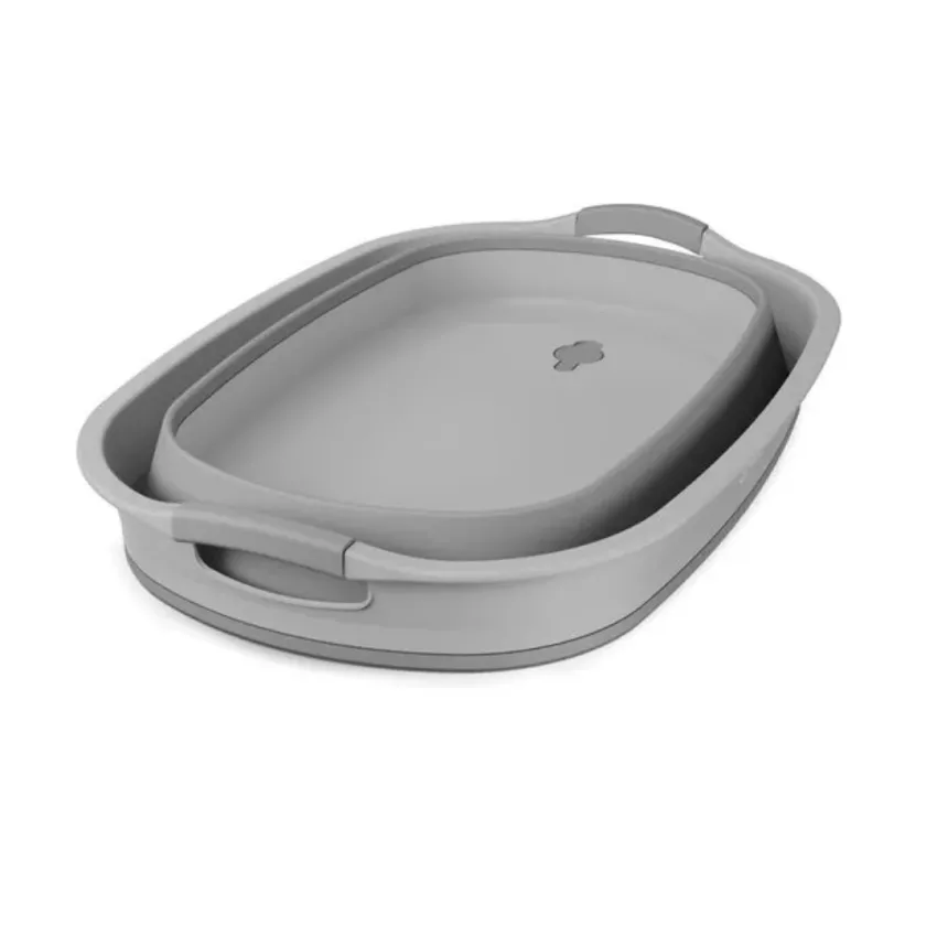 Cesto de Roupa Dobrável Electrolux 30L com Válvula de Água Cinza A31099001