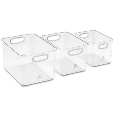 Kit Caixas Organizadoras Electrolux Experience 14,4 Litros A28798701