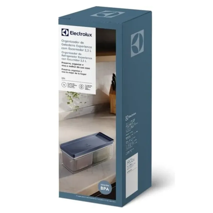 Organizador de Geladeira Electrolux Experience com Cesto Escorredor 2,3L A28727501