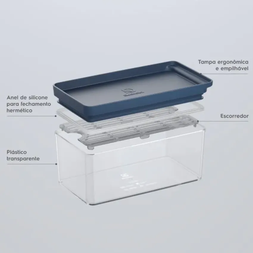 Organizador de Geladeira Electrolux Experience com Escorredor 1,5L A28727301