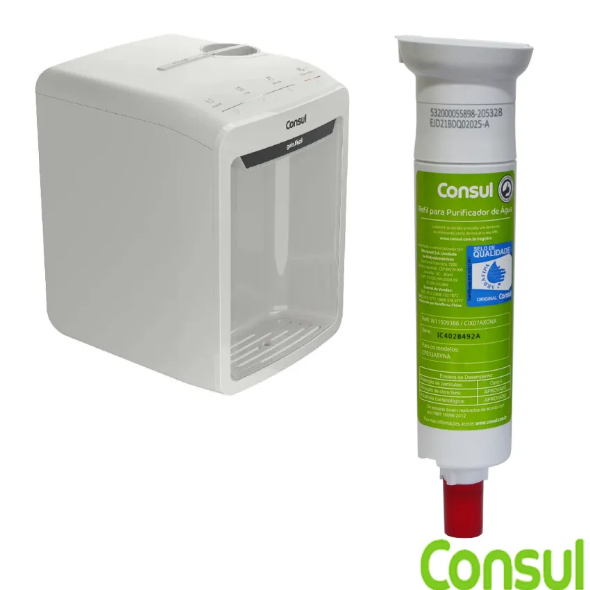 REFIL FILTRO DE ÁGUA PURIFICADOR CONSUL CPB33AB CPB33ABVNA CIX07AXONA W11509386 | ORIGINAL