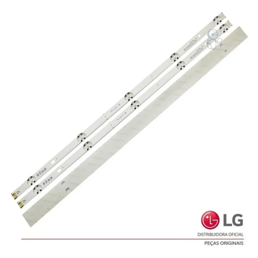KIT BARRAMENTO LED LG 32LH510B 32LH560B 32LH570B 32LJ520B 32LJ600B 32LJ601C 32LF510B AGF79046302 AGF79082601 AGF79019701