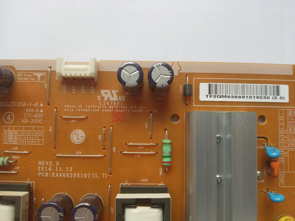 Placa Fonte Tv 49lf5500 49lf6200 49lf6400 55lf5650 -jv